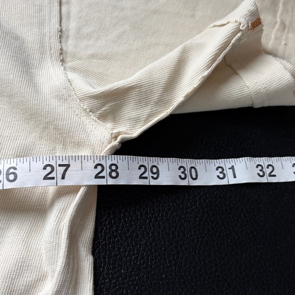 Free People Highland cow We The Free Farm Friends Tee Shirt Cream Sz L NEW - Picture 12 of 14